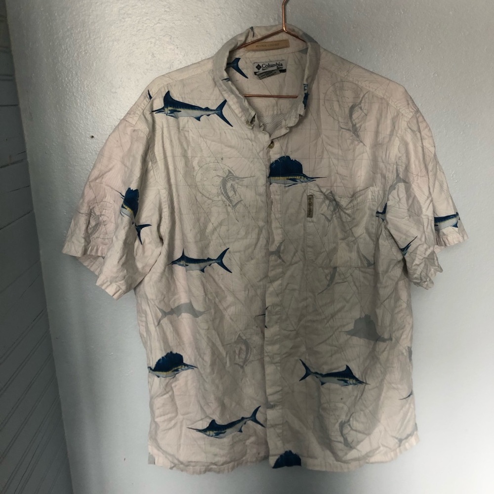 Columbia swordfish button down